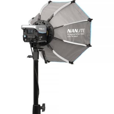 Nanlite SB-FMM-O-40 - Ośmiokątny softbox 40 cm z mocowaniem FM_Sofbox z zewnątrz, przykład zastosowania_2